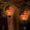 Glass Solar Hot Air Balloon Lantern with Flame Hanging Garden Flickering Light Outdoor Waterproof for Yard Patio Tree 4th of July Decorations